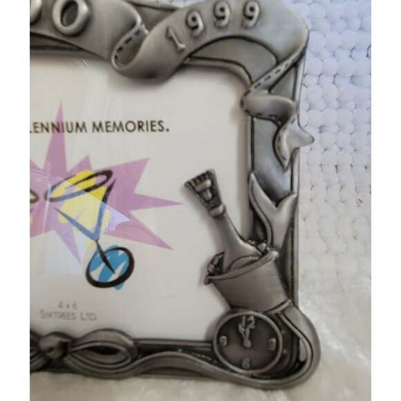 Pewter Frame Millennium Memories 4x6 Sixtrees Ltd. 1999 2000 NOS Unused Y2K New - Picture 3 of 7
